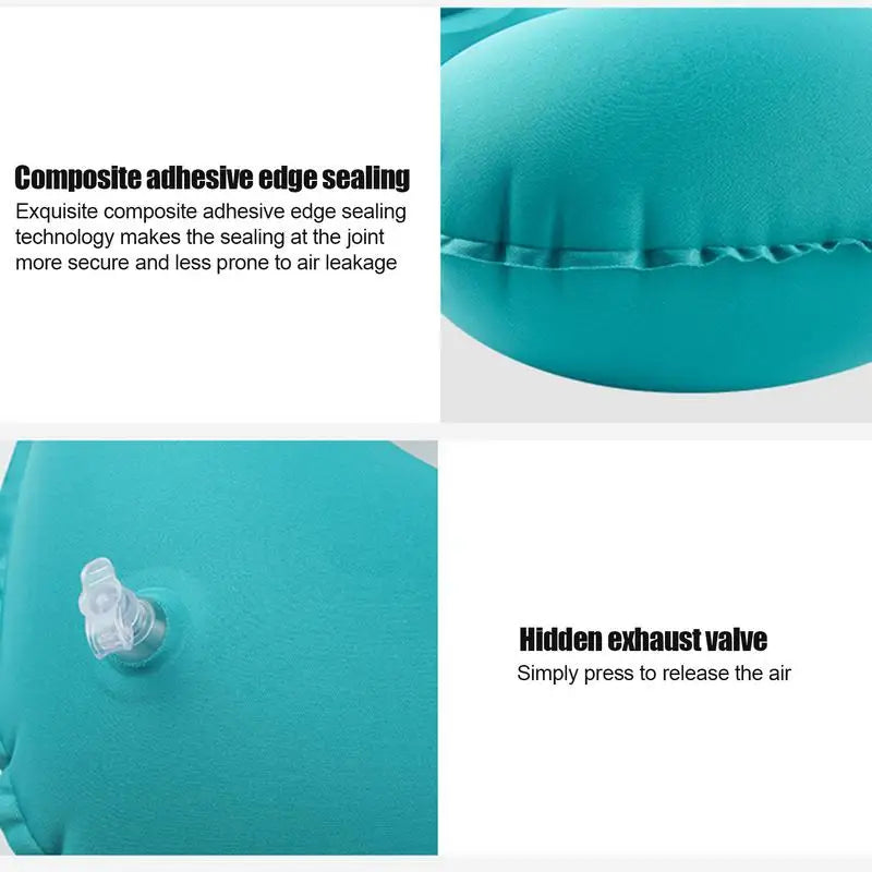 Inflatable Neck Pillow U-Shaped Neck Support Pillow Comfortable Pillow Portable Neck Protector For Travel Airplane Car