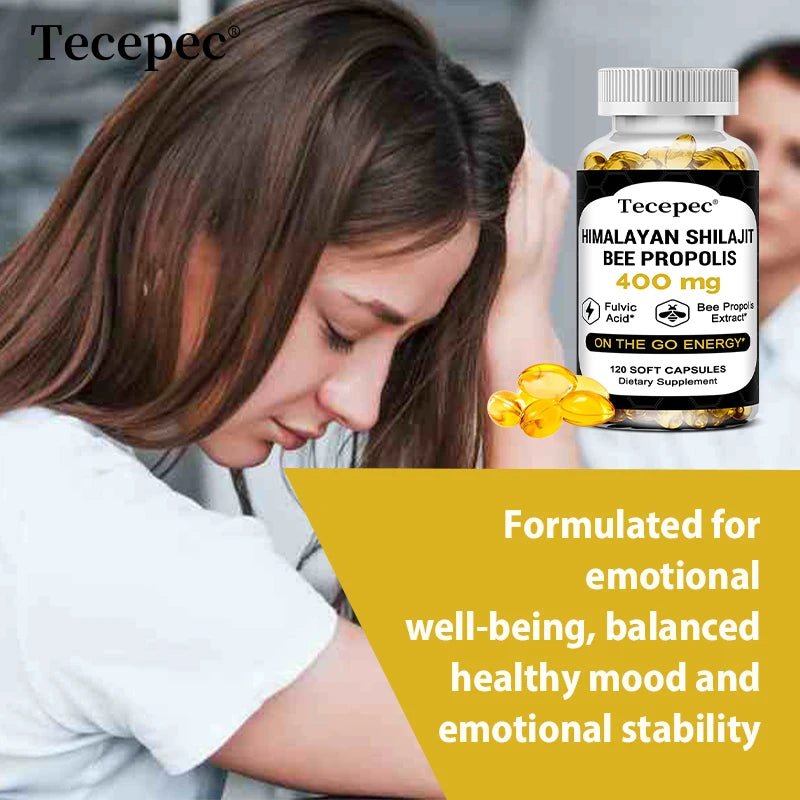 Himalayan Propolis, Maximum Strength 400 mg, Enhances Strength, Energy, Brain & Memory, Supports Immune Health, 120 Capsules