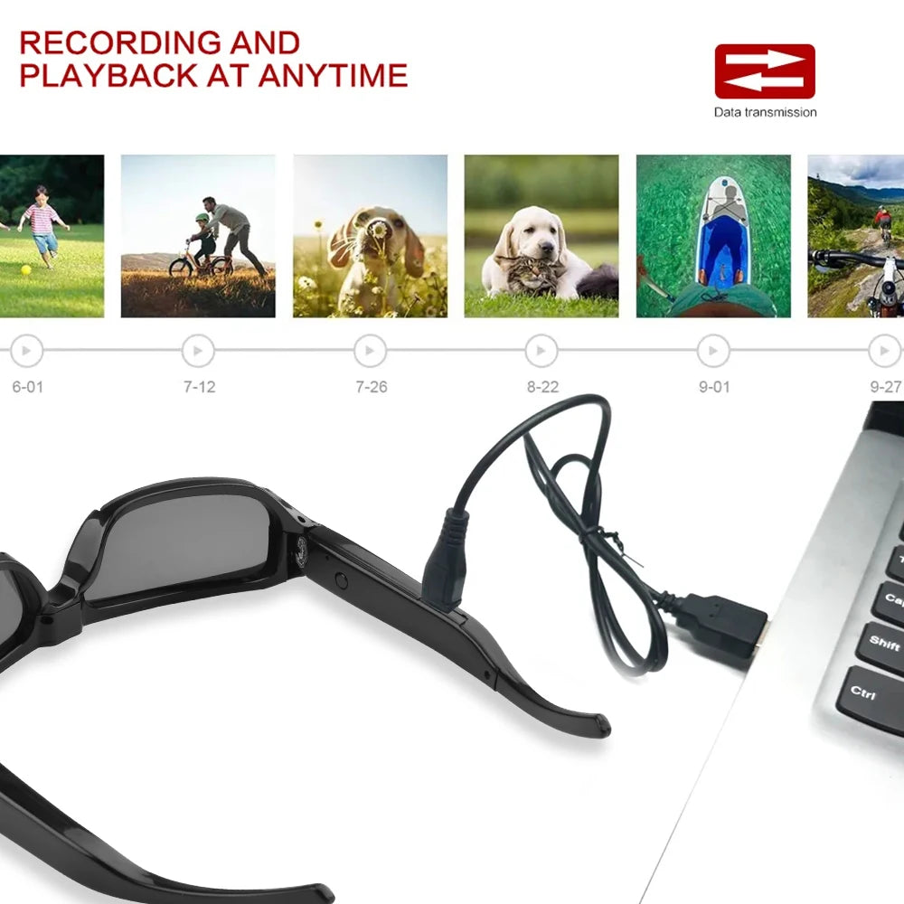 HD 1080P Glasses Camera Security Sports Video Recorder Surveillance Camcorder For Driving
