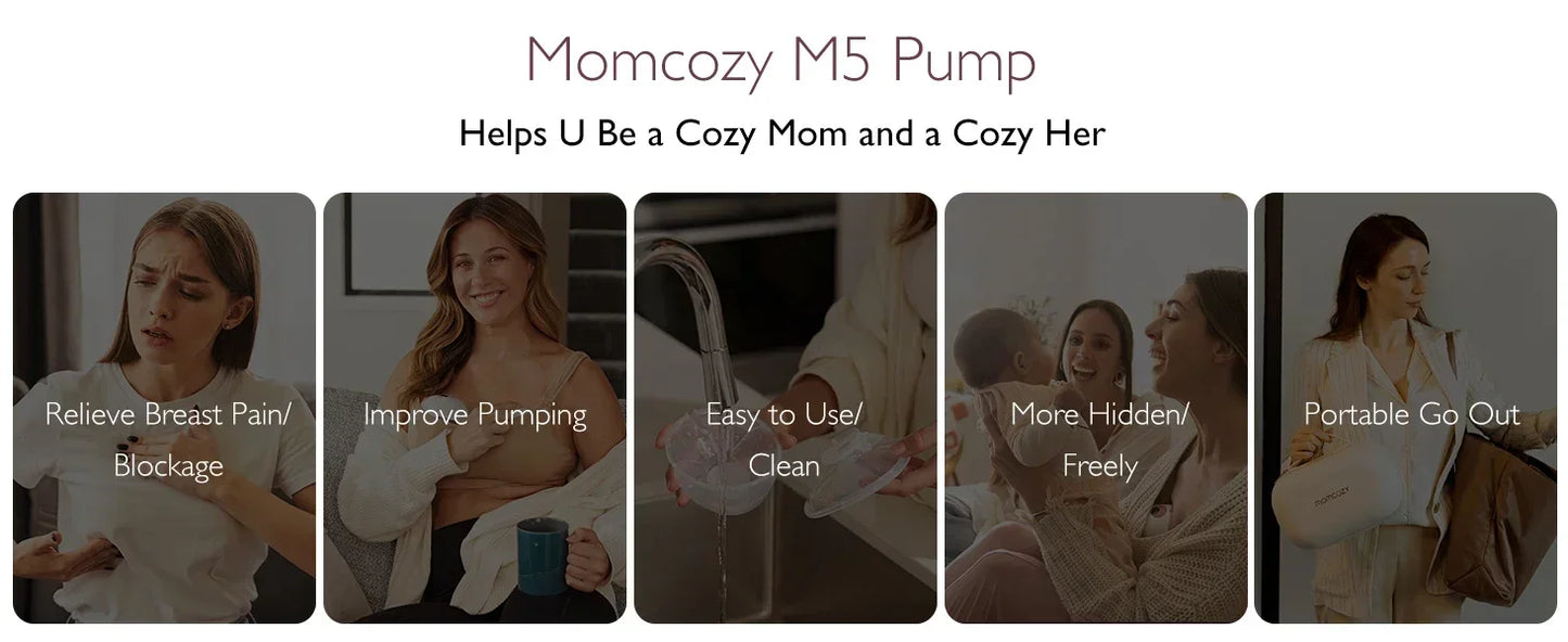 Wearable Electric Breast Pump Double-Sealed with 3 Modes 9 Levels