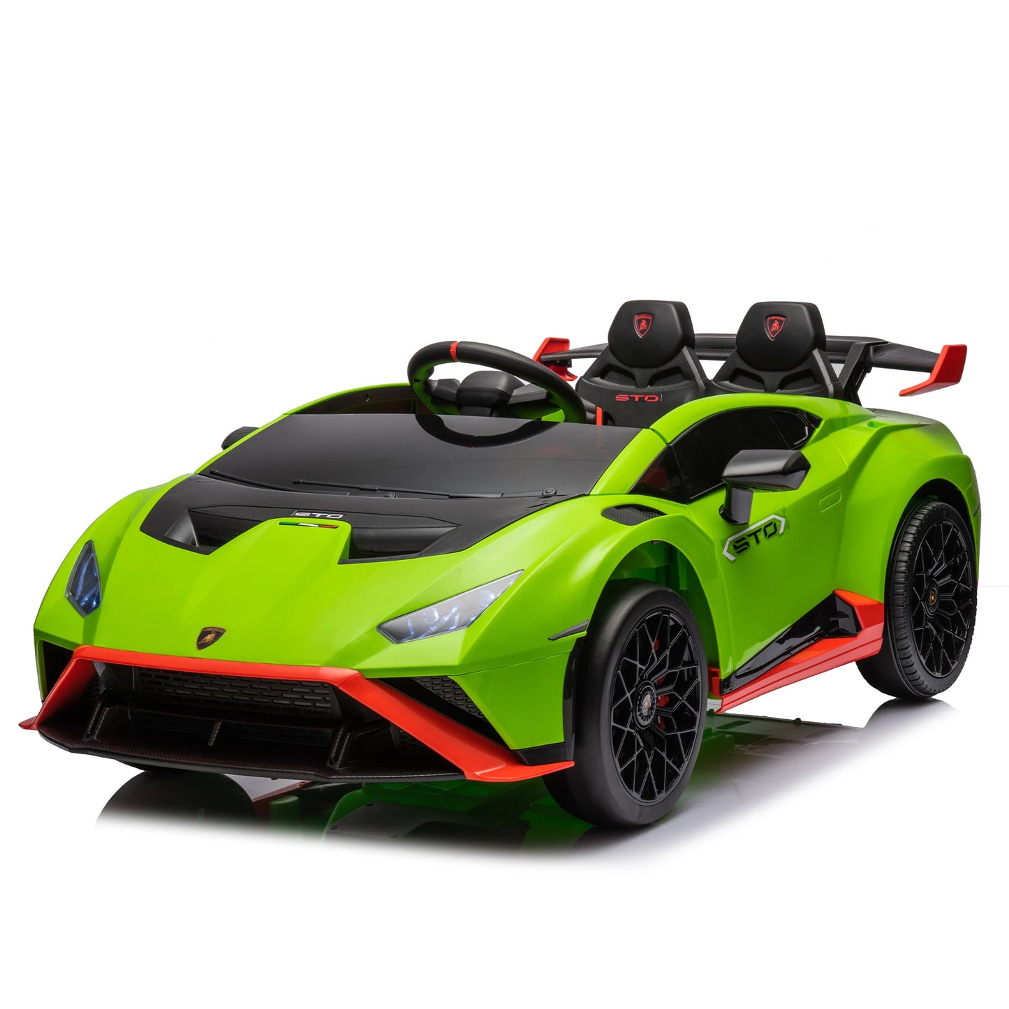 24V Kids Electric Ride-On Drift Car: Speeds 1.86-5.59 MPH, Ages 3-8, Foam Front Wheels, 360° Spin, LED Lights, Dynamic Music