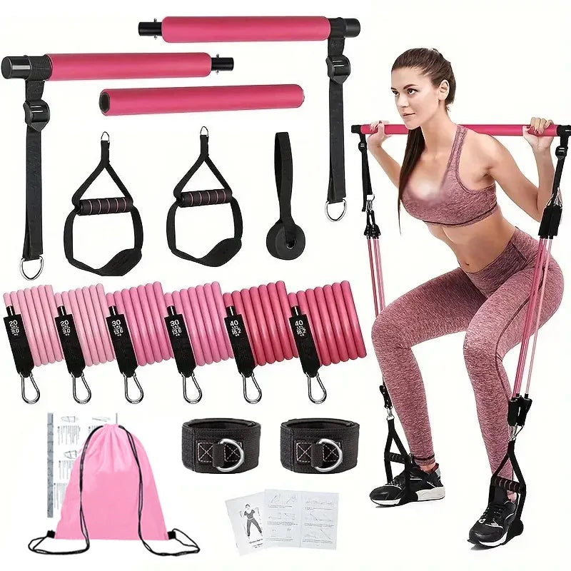 Portable Tensioner Kit With Latex Resistance Band