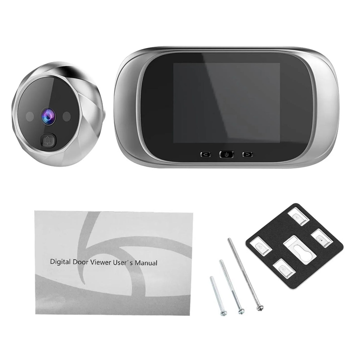 Home security doorbell with camera and night vision