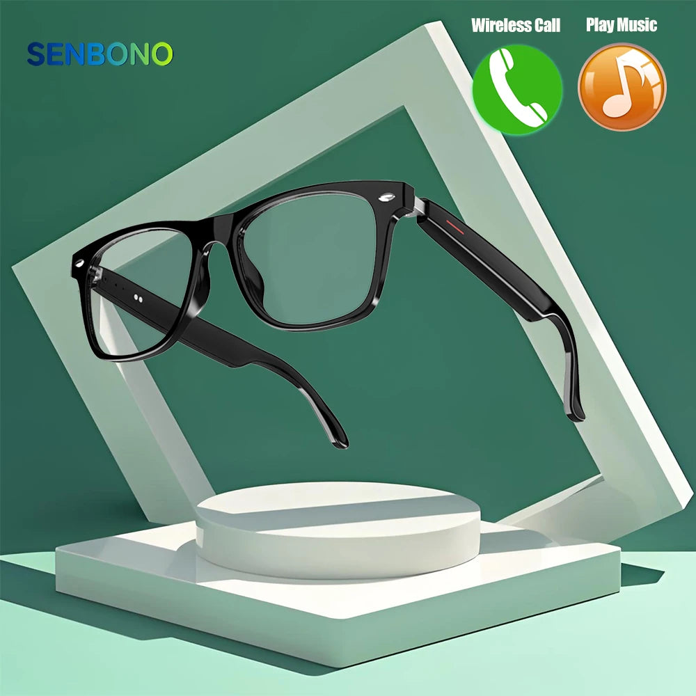 SENBONO Orignal E13 Smart Glasses With Sunglasses Open Ear Headsets Waterproof Hands-Free Calling Sunglasses For Men Womem