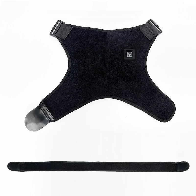 USB Heated Shoulder Brace – Massage & Support