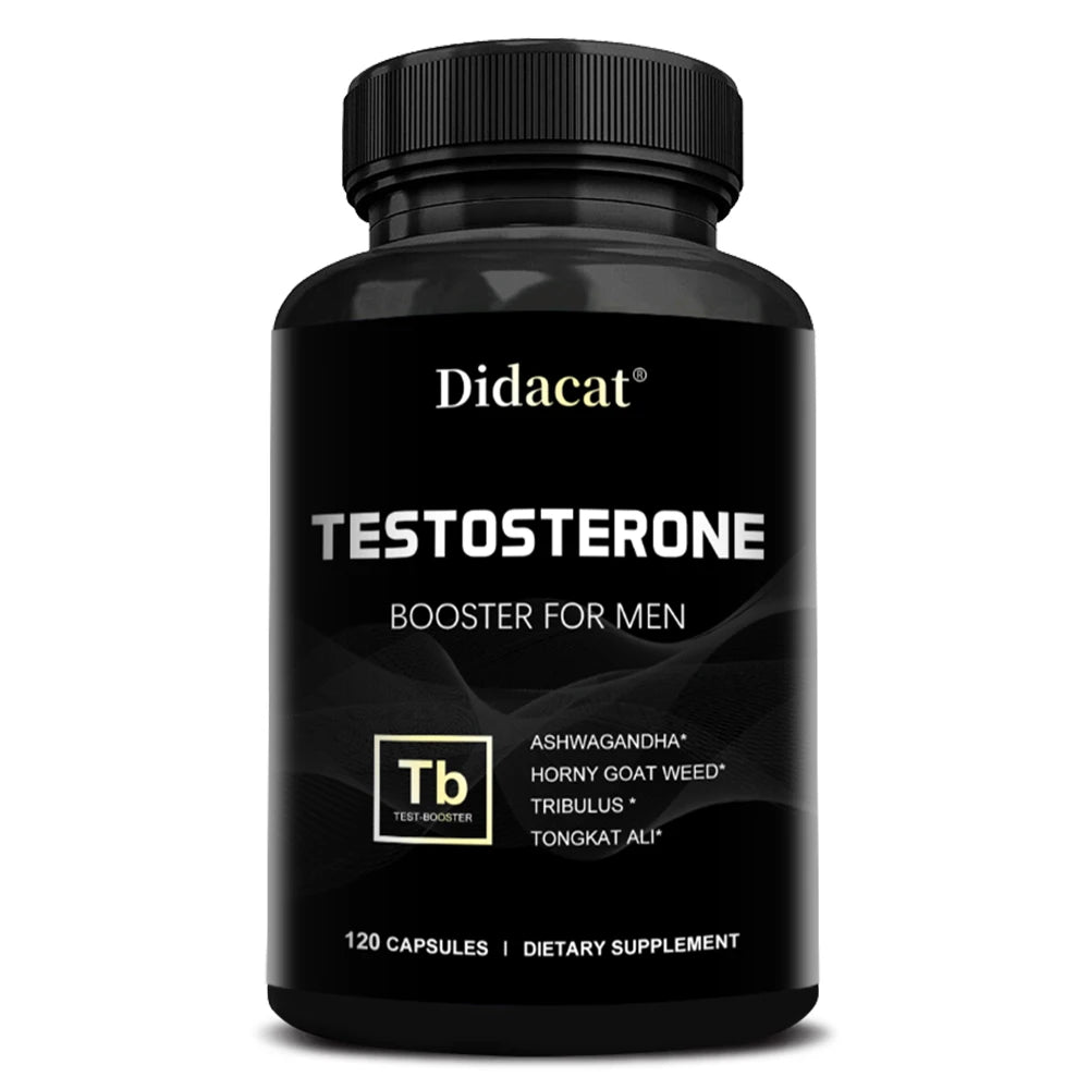 Men's Natural Energy, Endurance, and Vitality Booster - Gluten-Free - 120 Capsules