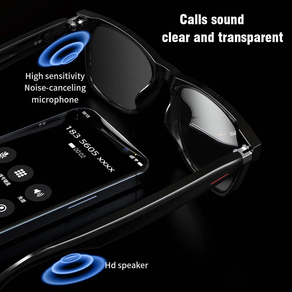 SENBONO Orignal E13 Smart Glasses With Sunglasses Open Ear Headsets Waterproof Hands-Free Calling Sunglasses For Men Womem