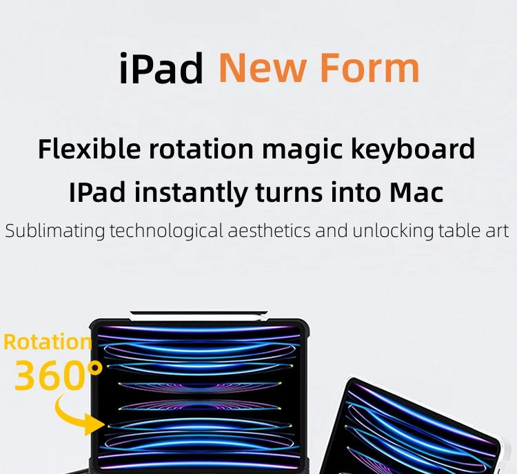 iFacemall Magic Keyboard for IPad Pro 11 12 9 12.9 Air 4 Air 5 for IPad 10th Generation Pro 12 9 6th 5th 4th 3rd Gen Cover Case