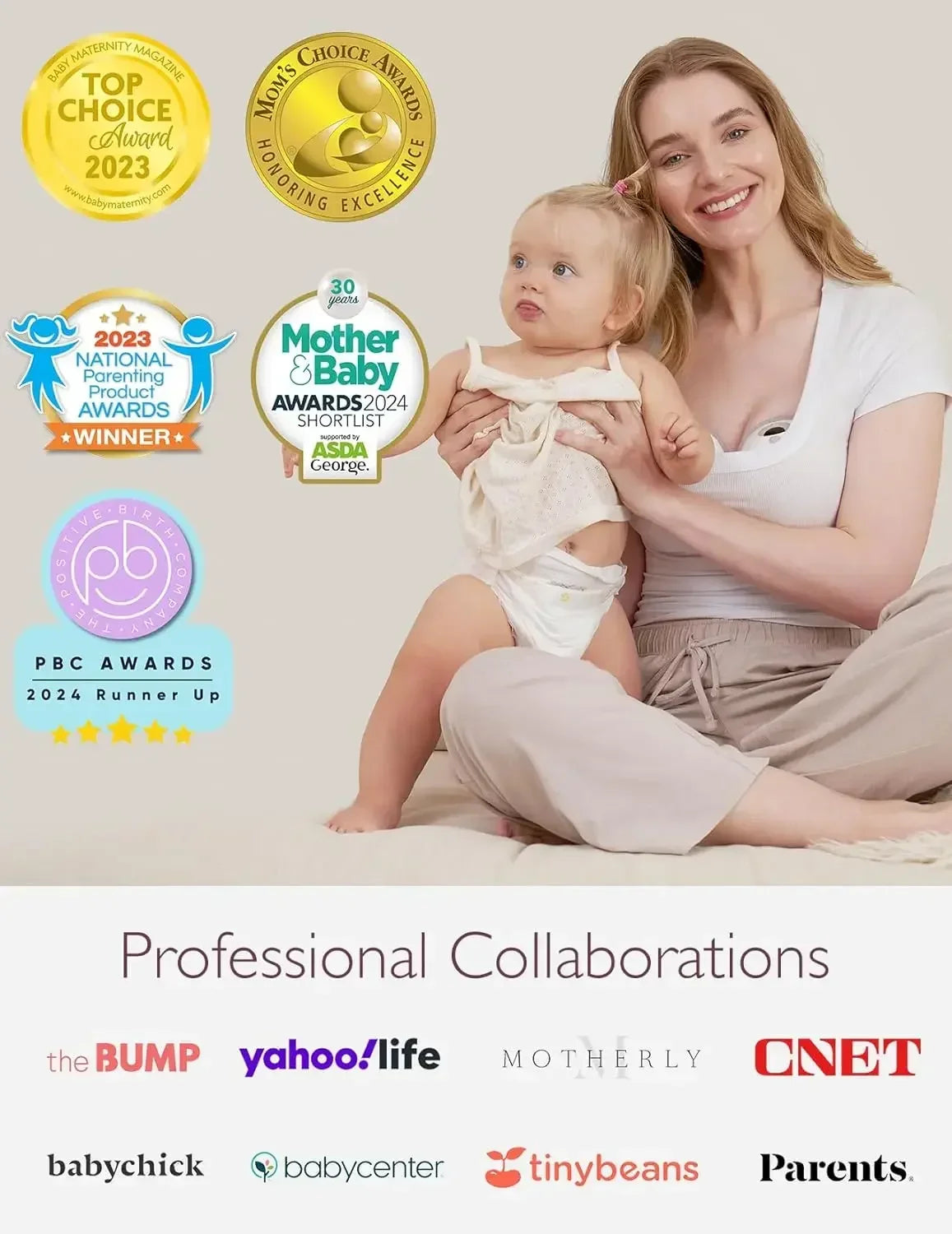 Wearable Electric Breast Pump Double-Sealed with 3 Modes 9 Levels
