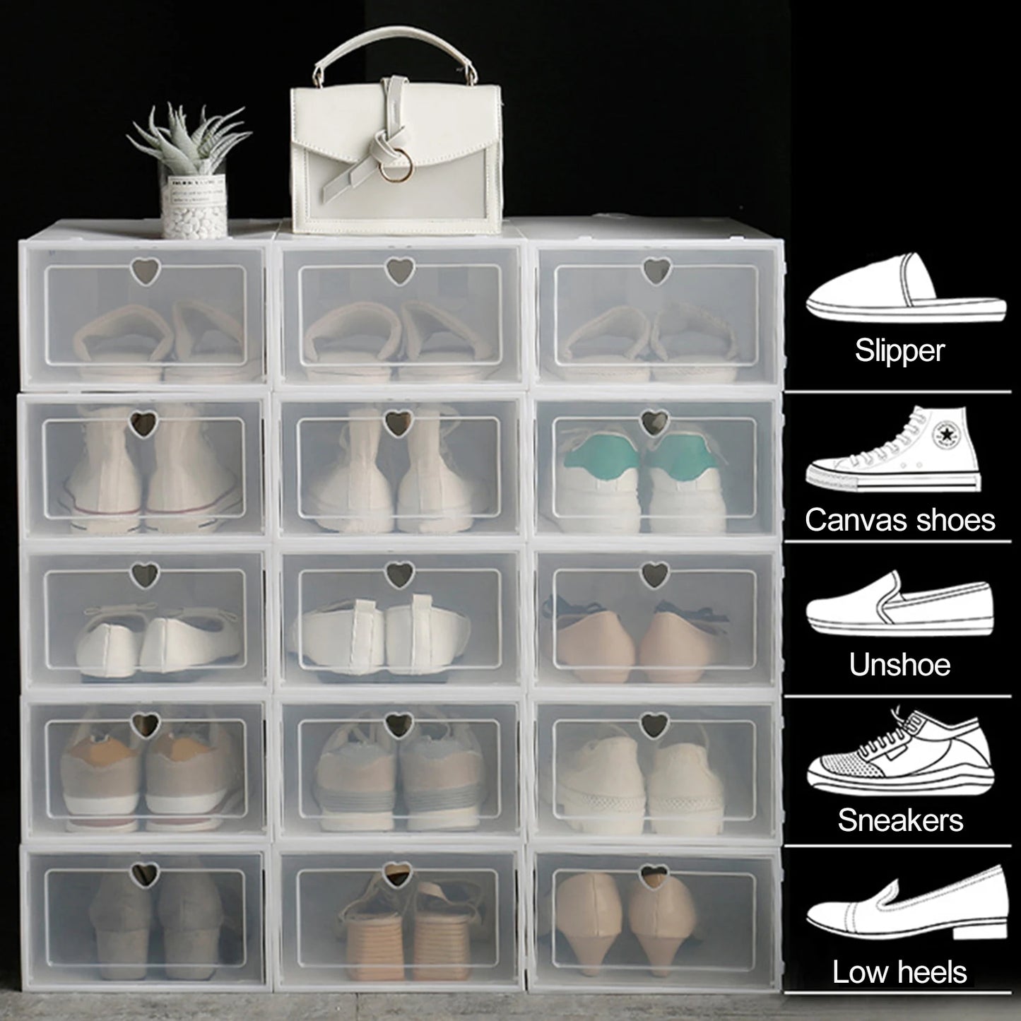 20 Pack Shoe Box Transparent Shoe Storage Cabinet Shoe Rack Storage Shoe Cabinet Shoe Storage Box Multi Layer Sorting