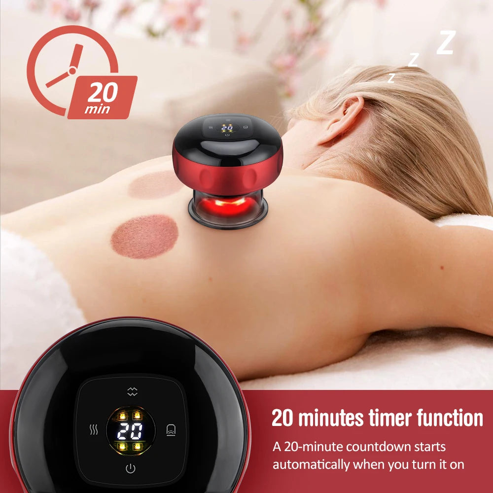 Body Cupping Medical Chinese Electric Vacuum Cupping Therapy Body Scraping Massage Jars Guasha Relieve Professional Suction Cups