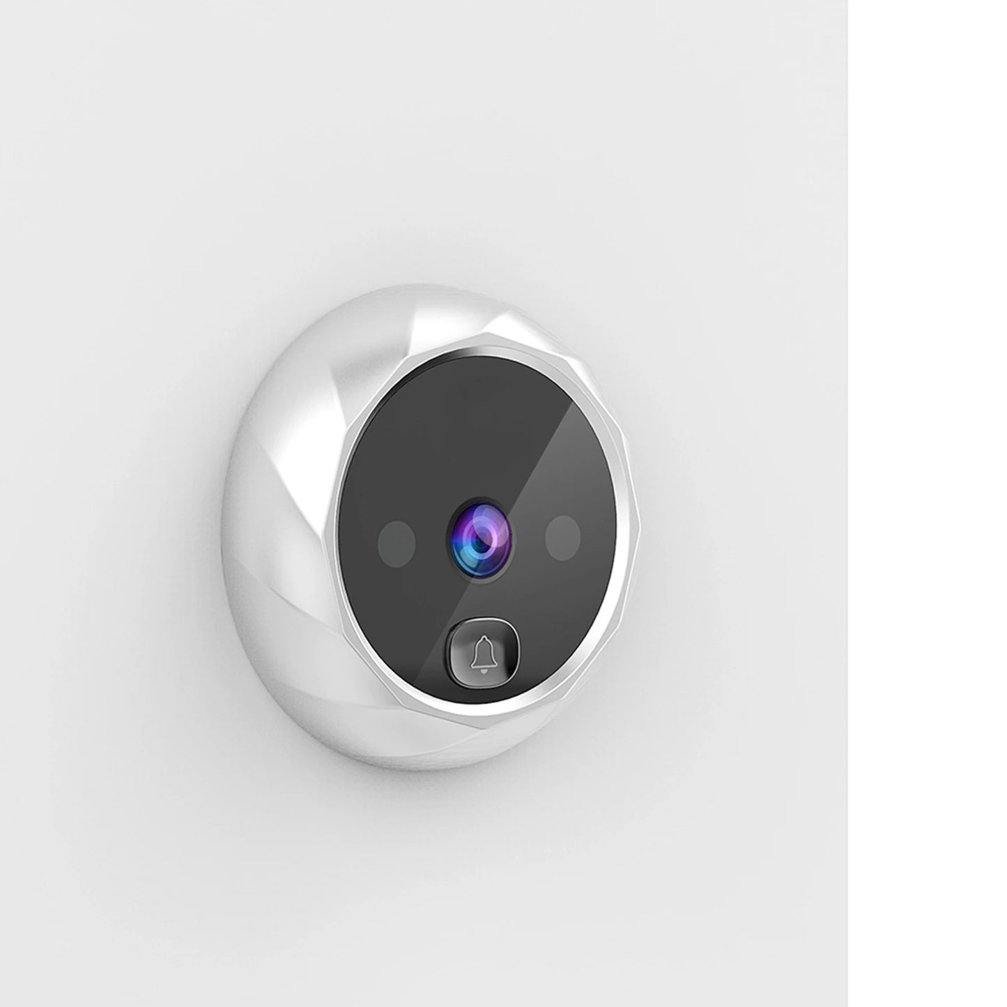 Home security doorbell with camera and night vision